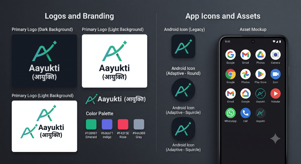 Aayukti Brand Assets and App Icons